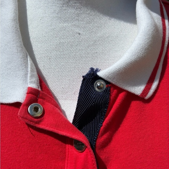 Vintage L-RL Lauren Active by Ralph Lauren Red Polo Shirt 1X - Picture 6 of 9
